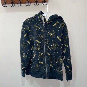 Hanna Andersson Black and Yellow Pikachu Kids Hoodie